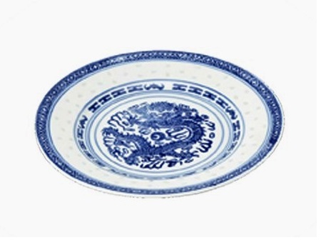Piattino in porcellana cinese - diametro 17.5 cm